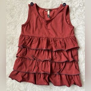 Matilda Jane Chic Rust-colored Ruffle Tank Top